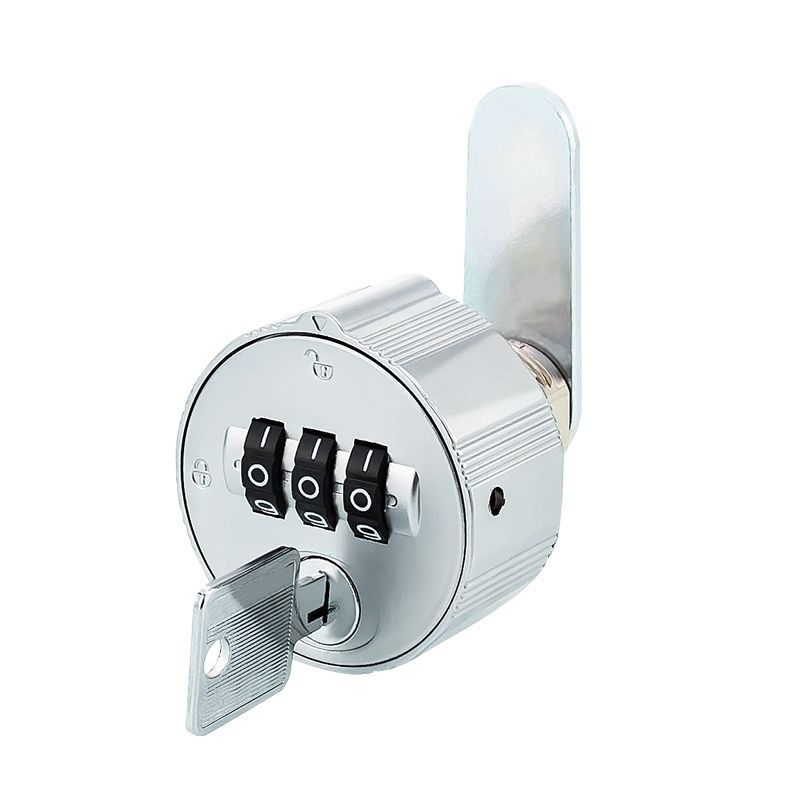Silver zinc-alloy combination letterbox lock body